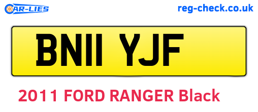 BN11YJF are the vehicle registration plates.