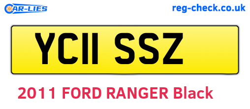 YC11SSZ are the vehicle registration plates.