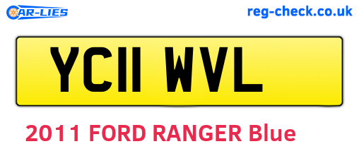 YC11WVL are the vehicle registration plates.
