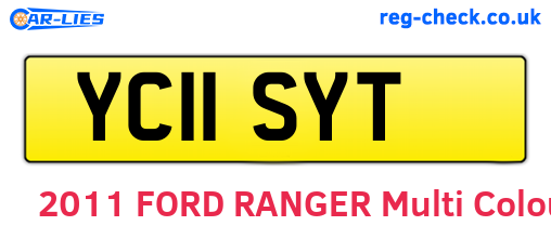 YC11SYT are the vehicle registration plates.
