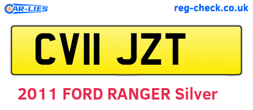 CV11JZT are the vehicle registration plates.