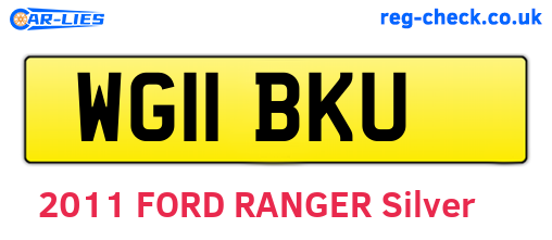 WG11BKU are the vehicle registration plates.