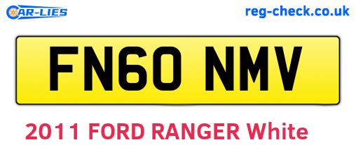 FN60NMV are the vehicle registration plates.