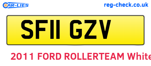 SF11GZV are the vehicle registration plates.