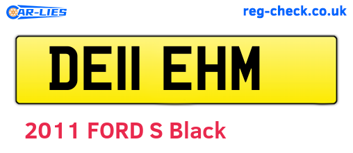 DE11EHM are the vehicle registration plates.