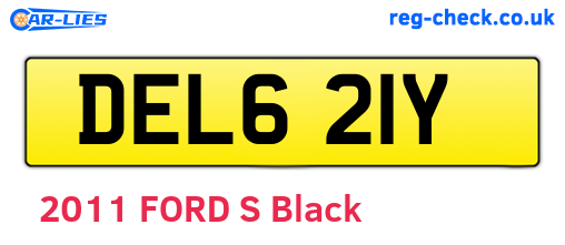 DEL621Y are the vehicle registration plates.