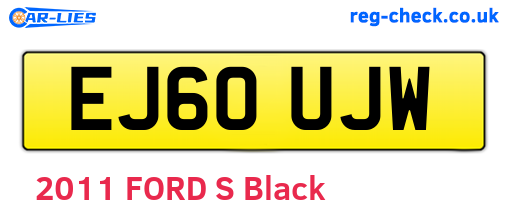 EJ60UJW are the vehicle registration plates.