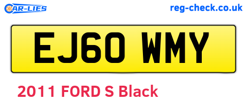 EJ60WMY are the vehicle registration plates.