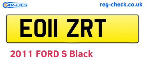 EO11ZRT are the vehicle registration plates.