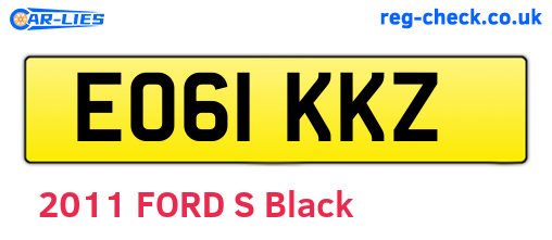 EO61KKZ are the vehicle registration plates.