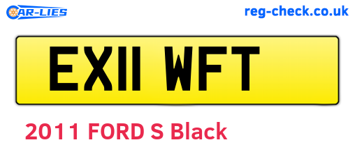 EX11WFT are the vehicle registration plates.