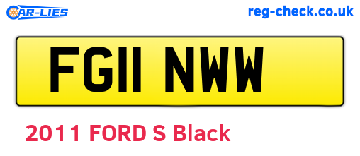 FG11NWW are the vehicle registration plates.