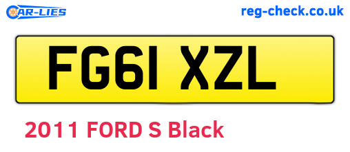 FG61XZL are the vehicle registration plates.