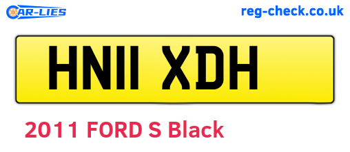 HN11XDH are the vehicle registration plates.