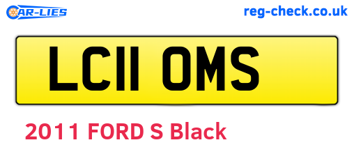 LC11OMS are the vehicle registration plates.