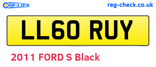 LL60RUY are the vehicle registration plates.