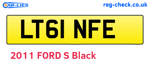 LT61NFE are the vehicle registration plates.