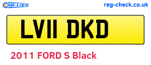 LV11DKD are the vehicle registration plates.