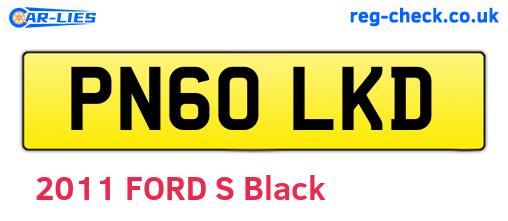 PN60LKD are the vehicle registration plates.