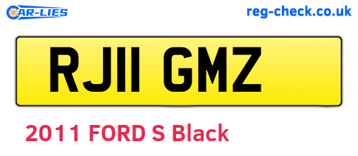 RJ11GMZ are the vehicle registration plates.
