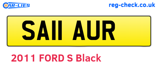 SA11AUR are the vehicle registration plates.