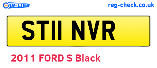 ST11NVR are the vehicle registration plates.
