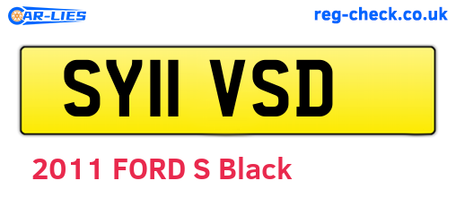 SY11VSD are the vehicle registration plates.