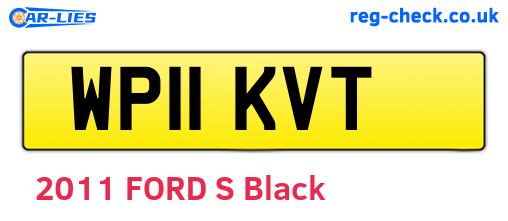 WP11KVT are the vehicle registration plates.