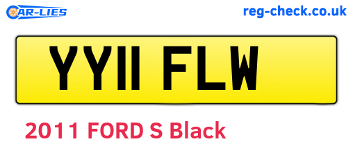 YY11FLW are the vehicle registration plates.