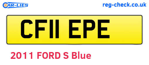 CF11EPE are the vehicle registration plates.