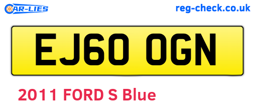 EJ60OGN are the vehicle registration plates.