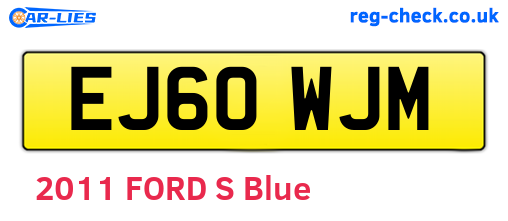 EJ60WJM are the vehicle registration plates.