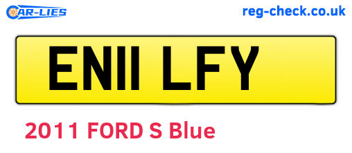 EN11LFY are the vehicle registration plates.