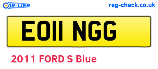 EO11NGG are the vehicle registration plates.