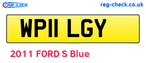 WP11LGY are the vehicle registration plates.