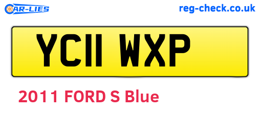 YC11WXP are the vehicle registration plates.