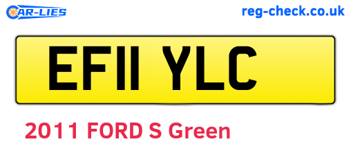 EF11YLC are the vehicle registration plates.