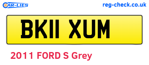 BK11XUM are the vehicle registration plates.