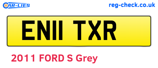 EN11TXR are the vehicle registration plates.