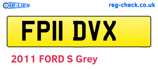 FP11DVX are the vehicle registration plates.