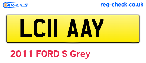 LC11AAY are the vehicle registration plates.