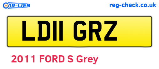 LD11GRZ are the vehicle registration plates.