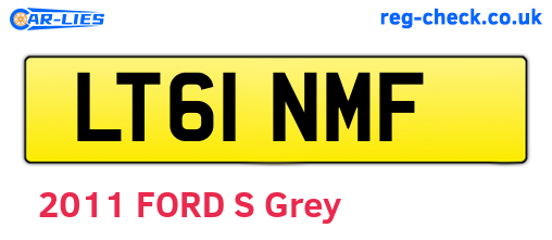 LT61NMF are the vehicle registration plates.