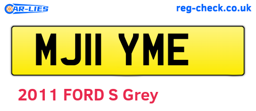 MJ11YME are the vehicle registration plates.
