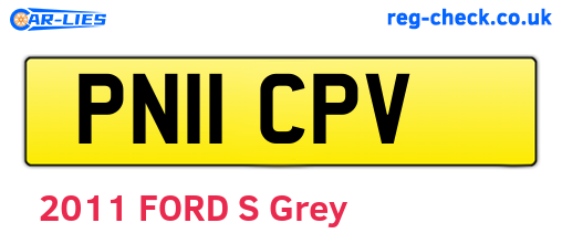 PN11CPV are the vehicle registration plates.