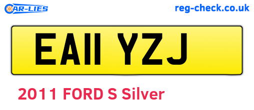 EA11YZJ are the vehicle registration plates.