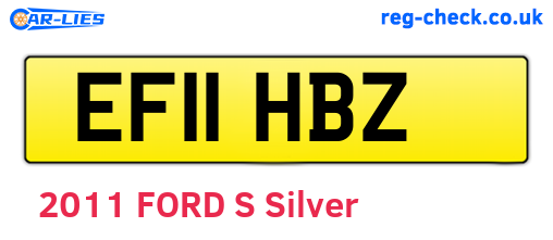 EF11HBZ are the vehicle registration plates.