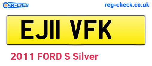 EJ11VFK are the vehicle registration plates.