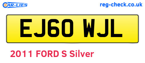 EJ60WJL are the vehicle registration plates.