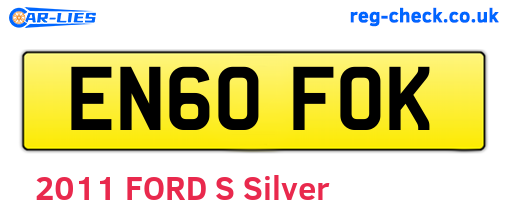 EN60FOK are the vehicle registration plates.